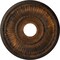 Ekena Millwork Melonie Ceiling Medallion (Fits Canopies up to 6 3/8"), Hand-Painted Rust, 16"OD x 3 5/8"ID x 3/4"P CM16MLRUS - alternate 1